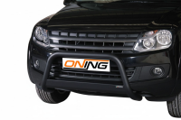 Frontbügel Edelstahl schwarz für VW Amarok Trendline 2010 - 63mm mit Gutachten