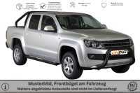 Frontbügel Edelstahl schwarz für VW Amarok Trendline 2010 - 76mm mit Gutachten