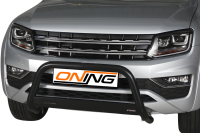 Frontbügel Edelstahl schwarz für VW Amarok Highline 2010 - V6 2016 - 63mm mit Gutachten