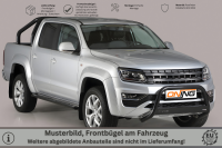 Frontbügel Edelstahl schwarz für VW Amarok Highline 2010 - V6 2016 - 63mm mit Gutachten