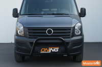 Frontbügel Edelstahl schwarz für VW Crafter 2011 - 2016 63mm mit Gutachten