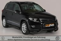 Frontbügel Edelstahl schwarz für VW Tiguan 5N Bj.2011-2015 Ø76mm mit Gutachten
