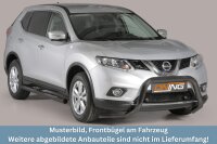 Frontbügel Edelstahl schwarz für Nissan X-Trail...