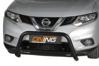 Frontbügel Edelstahl schwarz für Nissan X-Trail...