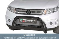 Frontbügel Edelstahl schwarz für Suzuki Vitara 2015 - 63mm mit Gutachten Frontschutzbügel
