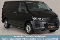 Frontbügel Edelstahl schwarz für VW T6 2015 - 2018 63mm mit Gutachten Frontschutzbügel