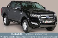 Frontbügel Edelstahl schwarz für Ford Ranger 2012 - 63mm mit Gutachten Frontschutzbügel