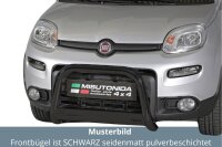 Frontbügel Edelstahl schwarz für Fiat Panda 4x4 2013-2015 63mm mit Gutachten