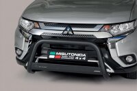 Frontbügel Edelstahl schwarz für Mitsubishi Outlander 2015 - 63mm mit Gutachten