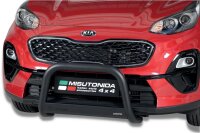 Frontbügel Edelstahl schwarz für Kia Sportage 2016 63mm mit Gutachten Frontschutzbügel
