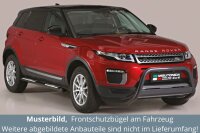 Frontbügel Edelstahl schwarz für Range Rover Evoque 2016-2019 Ø63mm mit Gutachten