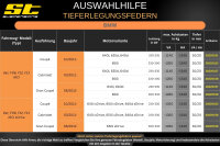 ST Tieferlegungsfedern für BMW 6er F06 F12 F13 Coupe 650i 30/20mm