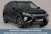 Frontbügel Edelstahl schwarz für Mitsubishi Eclipse Cross ab 2018 76mm
