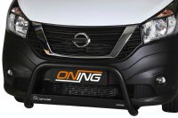 Frontbügel Edelstahl schwarz für Nissan NV 300 Ø63mm Frontschutzbügel Gutachten