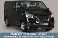 Frontbügel Edelstahl schwarz für Nissan NV 300 Ø63mm Frontschutzbügel Gutachten