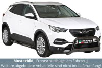 Frontbügel Edelstahl schwarz für Opel Grandland X 63mm Frontschutzbügel