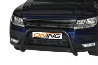 Frontbügel Edelstahl schwarz für VW Tiguan AD1 Bj.2016- Ø63mm Frontschutzbügel mit Gutachten