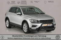 Frontbügel Edelstahl schwarz für VW Tiguan AD1 Bj.2016- Ø63mm Frontschutzbügel mit Gutachten