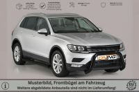 Frontbügel Edelstahl schwarz für VW Tiguan AD1 Bj.2016- Ø76mm mit Gutachten