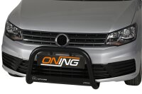 Frontbügel Edelstahl schwarz für VW Caddy...