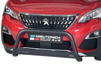 Frontbügel Edelstahl schwarz für Peugeot 3008 ab 2018 63mm m. mit Gutachten