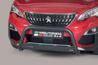 Frontbügel Edelstahl schwarz für Peugeot 3008 ab 2018 63mm m. mit Gutachten