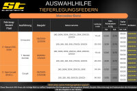 ST Tieferlegungsfedern für Mercedes Benz C-Klasse W203 Limousine 30/30mm 2