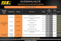 ST Tieferlegungsfedern für Mercedes Benz C-Klasse A205 C205 S205 W205 30/30mm 2