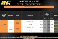 ST Tieferlegungsfedern für Mercedes Benz CLK W208 Coupe 320 430 40/40mm