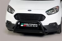 Frontbügel Edelstahl schwarz für Ford Transit Courier / Tournier ab 2018 Ø63mm mit Gutachten