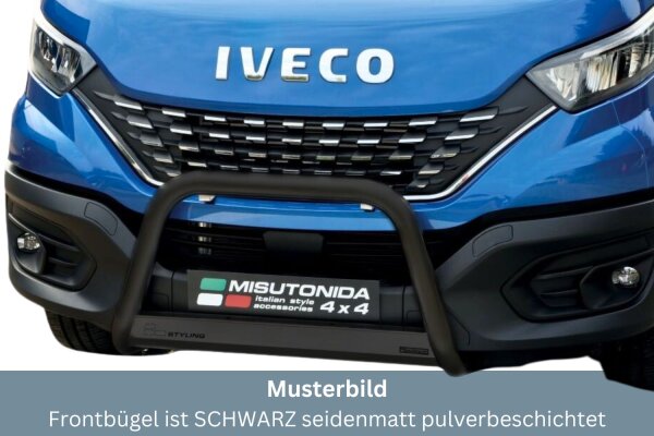 Frontbügel Edelstahl schwarz für Iveco Daily ab 2019 63mm