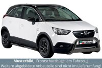 Frontbügel Edelstahl schwarz für Opel Crossland X ab 2017 63mm