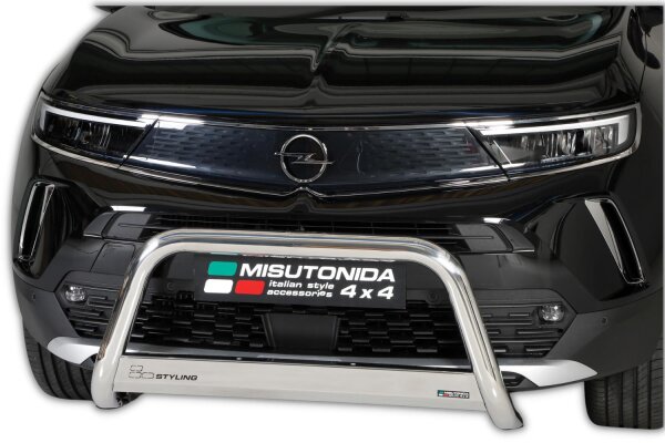 Frontbügel Edelstahl für Opel Mokka 2021- 63mm Frontschutzbügel