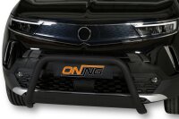 Frontbügel Edelstahl schwarz für Opel Mokka 2021- 63mm Frontschutzbügel Gutachten