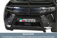 Frontbügel Edelstahl schwarz für Opel Mokka 2021- 63mm Frontschutzbügel