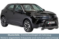 Frontbügel Edelstahl schwarz für Opel Mokka 2021- 63mm Frontschutzbügel