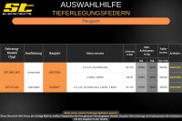 ST Tieferlegungsfedern für Peugeot 207 CC Cabriolet 1.4 1.6 1.6 150Turbo 30/30mm