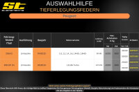 ST Tieferlegungsfedern für Peugeot 208 GTi Limousine 1.6 16V Turbo 40/40mm