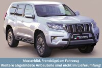 Frontbügel Edelstahl schwarz für Toyota Land...