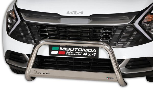 Frontbügel Edelstahl für Kia Sportage NQ5 2022- 63mm Frontschutzbügel Gutachten