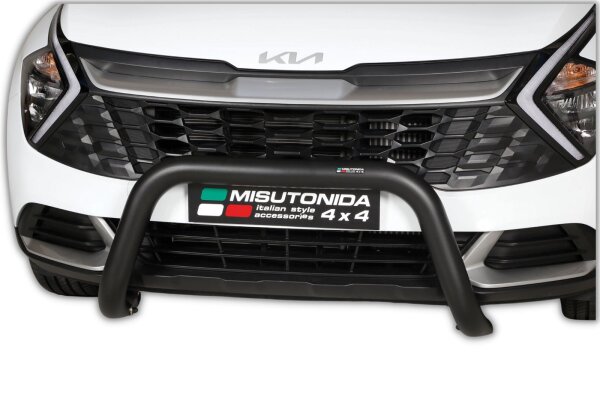 Frontbügel Edelstahl schwarz für Kia Sportage 2022- 76mm