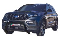 Frontbügel Edelstahl schwarz für Ford Explorer ab Bj.2019- Ø76mm