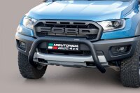 Frontbügel Edelstahl schwarz für Ford Raptor 2019 - 76mm