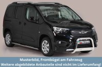 Frontbügel Edelstahl für Opel Combo E 2018 - Ø63mm Frontschutzbügel mit Gutachten