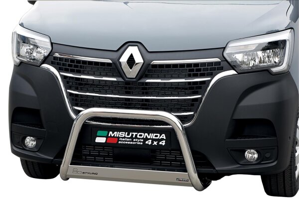 Frontbügel Edelstahl für Renault Master 2019 - 63mm Frontschutzbügel