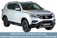 Frontbügel Edelstahl schwarz für Ssangyong Rexton & Musso 2018 - 63mm EG-mit Gutachten