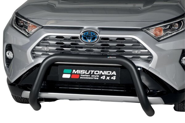 Frontbügel Edelstahl schwarz für Toyota Rav 4 inkl Hybrid 2019- 76mm
