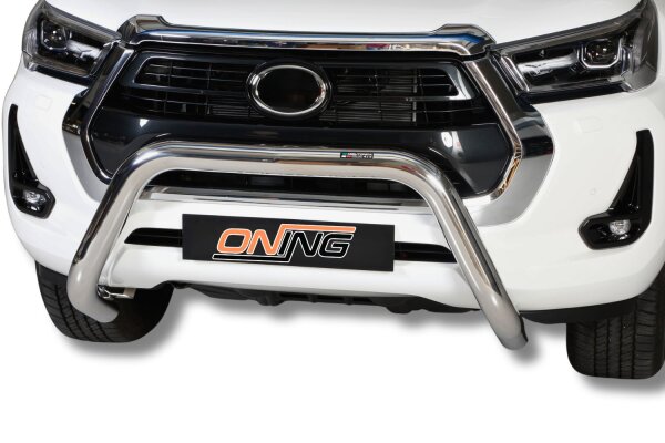 Frontbügel Edelstahl für Toyota Hilux 2021 - 76mm Frontschutzbügel