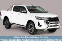 Frontbügel Edelstahl für Toyota Hilux 2021 - 76mm Frontschutzbügel