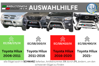 Frontbügel Edelstahl für Toyota Hilux 2021 - 76mm Frontschutzbügel